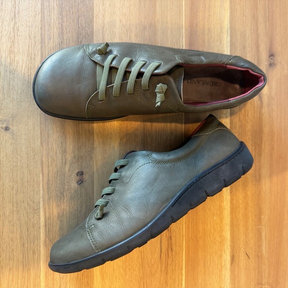 women's olive green dress shoes Clearance - Oxfords - WOMEN / EU 38 / US 7 foot wearers are advised to buy half size up Mileno Womens Leather Lace Up